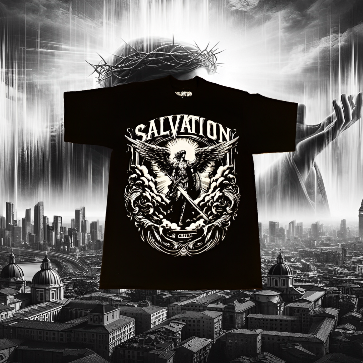 Archangel Michael Black T-Shirt